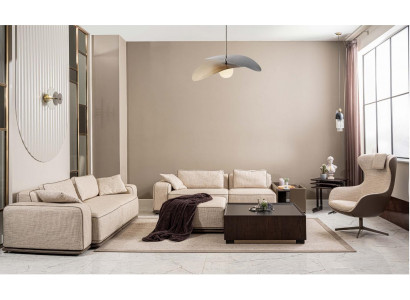 Bankstel Driezitsbank Stoffenbank Beige Bankstellen Fauteuil Set